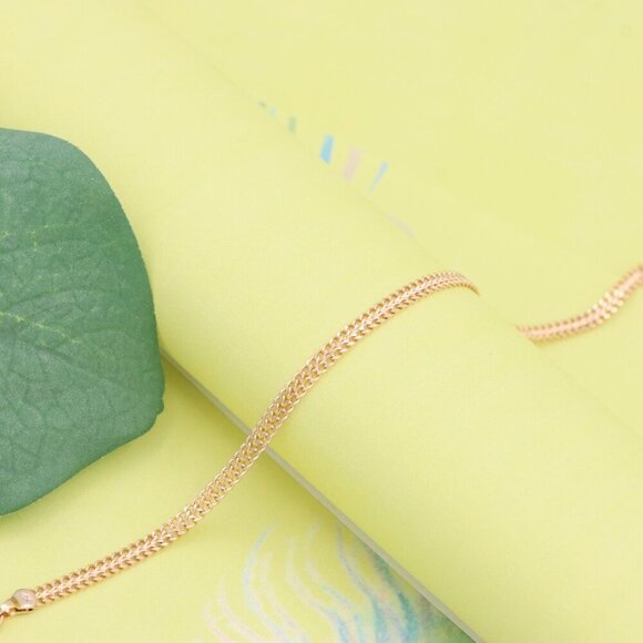 "Minimalist Rose Gold Bracelet with Fine Link Chain, XPBL1116 - Picture 8 of 13